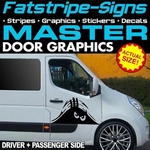 passend für RENAULT MASTER PEEPING MONSTER GRAFIK AUFKLEBER CAMPERVAN WOHNMOBIL - Bild 1 von 2