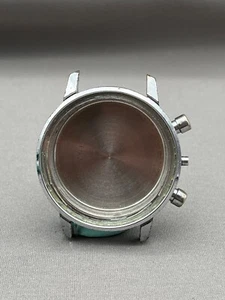 #984 VINTAGE 36,8MM TAUCHER CHRONOGRAPH GEHÄUSE SCREWBACK CASE PUSHER SET 7733 - Picture 1 of 6