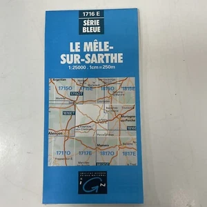 Le Mêle-SurSarthe 1716 E Serie Bleue 3615 IGN Travel Road Map Institut - Picture 1 of 24