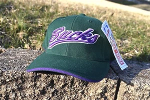 Vintage American Needle Milwaukee Bucks Cursive Spell Out Hat - Picture 1 of 7