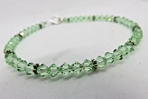 Swarovski crystal Light green bracelet - Picture 1 of 5