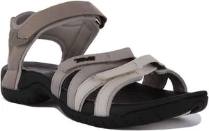 Teva Tiara Quick Dry Webbing Vegan Sandal Beige Grey Womens UK 3 - 8 - Picture 1 of 6
