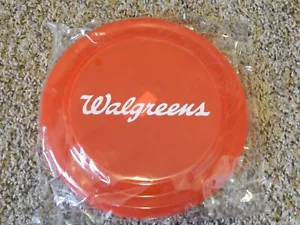 WALGREENS FRISBEE DISCO VOLANTE ROSSO PLASTICA 9" ROTONDO TRASPARENTE GIOCATTOLO SPORT NUOVO CON ETICHETTE - Foto 1 di 4