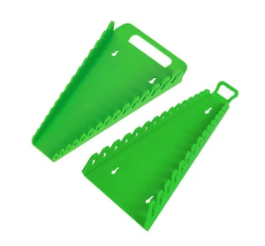 TWIN PACK Sealey Hi-Vis TPR Spanner Racks 15 Slots Each WR08HV + WR09HV Reversed - Picture 1 of 1
