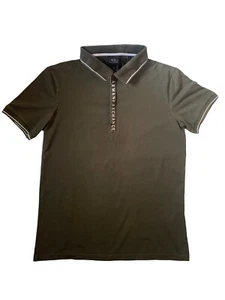 Armani Exchange Polo Teen Shirt Size XS Junior Color Olive Premium Quality - Picture 1 of 7