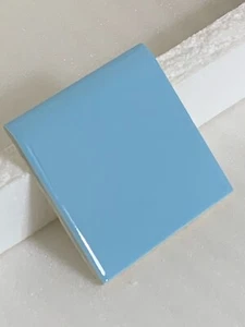 DE COLECCIÓN NUEVO WENCZEL BULLNOSE HORIZON AZUL #224 BRILLO 4 5/16" X 4 5/16" - Imagen 1 de 11