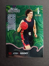 Josh Giddey 2022 Wild Card Alumination Basketball Groovin Green Silver /100