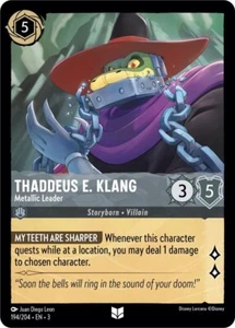 Thaddeus E. Klang Metallic L. Cold Foil Disney Lorcana 194/204 Into the Inklands - Picture 1 of 1