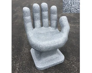 faux Granite Black & White right HAND SHAPED CHAIR 32" adult 70's Retro NEW - Picture 1 of 11