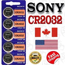 5 Pieces SONY CR2032 Button Cell Lithium Battery 3V. EXP. 2028 