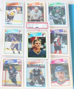 1988-89 O-Pee-Chee Hockey Card Set w/ PSA 8 Graded Brett Hull - Picture 1 of 7