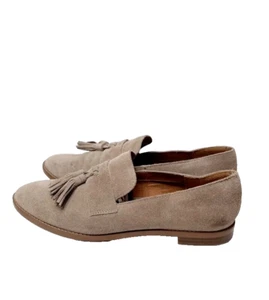 Franco Sarto hellbraune Wildleder-Loafer Havea Quaste neutral Boho minimalistisch Damen 9,5 M - Bild 1 von 7