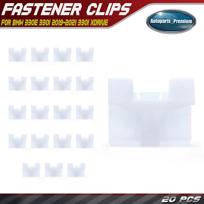 20 piezas clips de moldeo basculante de nailon para BMW 330e 330i 2019-2021 330i xDrive M340i Foto 1 de 4