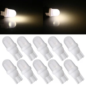 10Pcs 6V 6.3V DC AC Warm White T10 194 168 W5W LED Pinball Light Bulbs - Picture 1 of 9