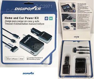 Digipower Home and Car Power Kit for iPad/iPhone/iPod PD-PK1 FREE SHIPPING