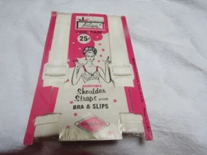 Vintage Primstyle Pr. Bra Shoulder Straps Replacements Adjustable White - Picture 1 of 4