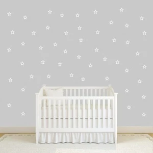 Outlined Stars Set Wall Decals - Shapes, Moon and Stars, Nursery, Kids, Bedroom - Picture 1 of 2