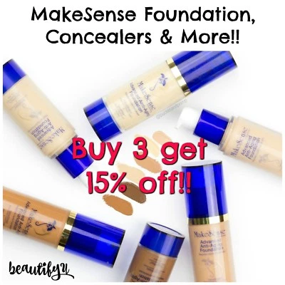 GOOB! MakeSense Foundation, Pearlizer, Concealers & Powder! Makeup by SeneGence! - Image 1 of 4
