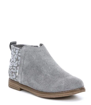 Botín TOMS Clásico Niña Deia Gamuza Sin Cordones Acero-Gris Foto 1 de 4