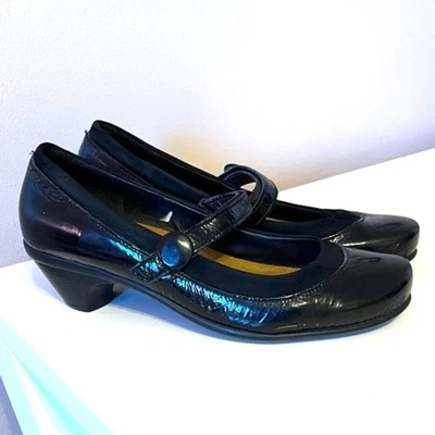 Zapatos Mary Jane de charol Naot correa de gancho y bucle cómodos para mujer negros UE 40 Foto 1 de 4