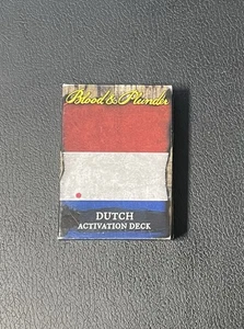 Blood & Plunder FGD0046 Mazzo di Attivazione Olandese (Olandese) Carte Accessorio Gioco Fuori Produzione - Foto 1 di 4