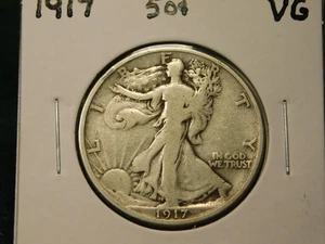 1917   Walking Liberty Half    Item # 12647 - Picture 1 of 2