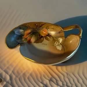 RARE! Beautiful Vintage Hand Painted Italian Ginori Candy Dish Numbered Signed - Picture 1 of 12