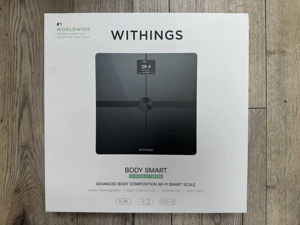 Withings Body Smart Advanced Body Composition Wi-Fi Smart Scale Black NEW! - Image 1 of 1