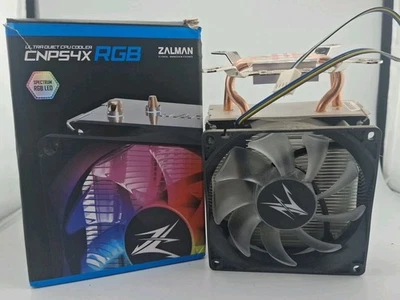 ZALMAN CNPS4X spectrum RGB LED BLACK CPU Heatsink Cooler FAN Intel NEW - Image 1 of 4