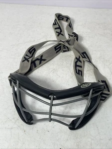 Hockey Lacrosse Sicherheitsmaske Damen grau verstellbares Band gebraucht - Bild 1 von 6