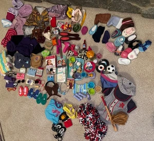 American Girl Kleidung, Hüte, Geldbörsen & zufälliges Set Tonnen von Teilen Mix Match - Bild 1 von 23