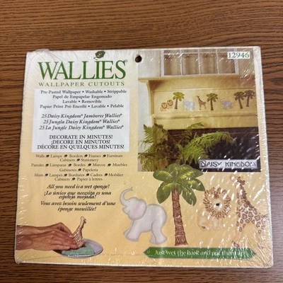 New 12946 Daisy Kingdom Jamboree Wallies 25 Pre-Pasted Wallpaper Cut Outs Decals - Image 1 of 4