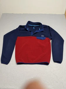 Patagonia Synchilla Snap-T Fleecepullover leicht blau/rot Herren Größe M - Bild 1 von 7