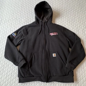 Sudadera con Capucha Carthartt 14806 Para Hombre Talla L Negra Felpa Sherpa Forrada Logotipos Bolsillos Trabajo - Imagen 1 de 14