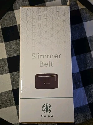 Cinturón GAIAM Slimmer 8" Ancho. "Nuevo Hasta 45"" Cintura SOPORTA Y ACTIVA EL NÚCLEO! Foto 1 de 4