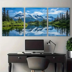 3pcs Alaska Alaskan Landscape Décor Perfect Wall Art Canvas Unframed/Framed - Imagen 1 de 9