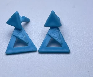 Totally Hair Barbie Puppe Ohrring blau Dreieck Dangle 1991 Mattel - Bild 1 von 3