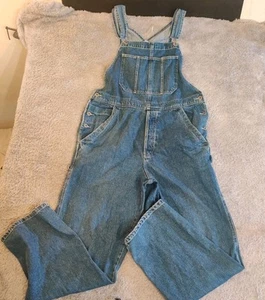 Y2K Old Navy Denim Salopette Grunge Vintage Festival Denim Blu Abbigliamento da Lavoro Medium - Foto 1 di 11