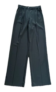 Patrizia Pepe Black Wide Tailored Pants / Trousers It 44 UK 12 Long Leg - Picture 1 of 24