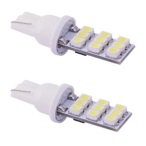 2 x Xenon White 9 SMD LED 501 T10 W5W Side / Number Plate / Interior Light - Picture 1 of 1