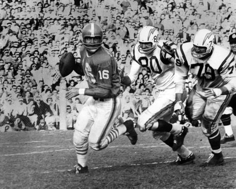 1961 Houston Oilers GEORGE BLANDA Glossy 8x10 Photo NFL Football Print Poster Cover