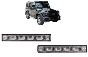 LED Tagfahrlicht Licht Chrom für Mercedes G W463 89+ G65 Design - Afbeelding 1 van 9