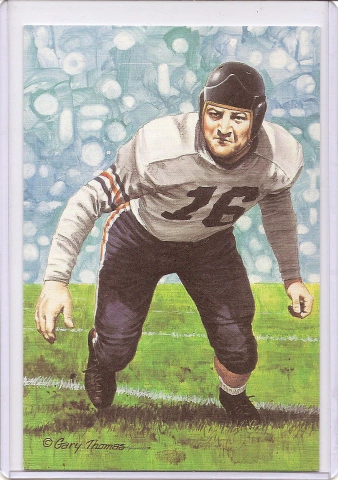 1991 George Musso Goal Line Art Postcard Unsigned - Series 3 Three - Image 1 of 1