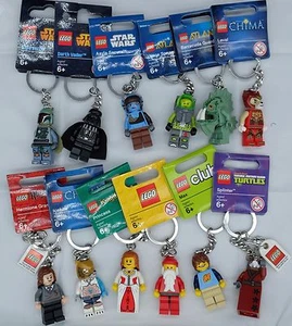 NEW Genuine Lego Minifigure Key Rings/chains Batman or Nexo Macy - Picture 1 of 3