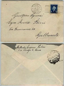 RSI-MARCHE DA BOLLO 50c(24) usata per posta-Busta Pavia->Gallarate 17.4.1944 - Bild 1 von 1