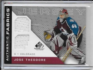 2007-08 SP Game Used Jose Theodore Authentic Fabrics Dual Jersey - Bild 1 von 2