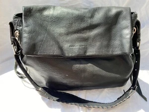 Aimee Kestenberg Bali Schultertasche Handtasche Pebbled Leder schwarz - Bild 1 von 6