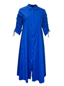 Marina Rinaldi Women's Blue Dondolo Shift Dress NWT - Picture 1 of 3