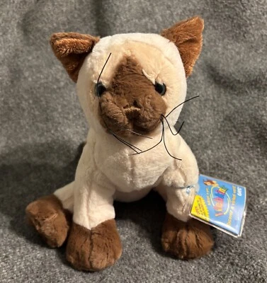 WEBKINZ BY GANZ NEW WITH TAG SIAMESE CAT #HM160 BY GANZ - Image 1 of 4