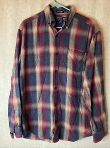 Northern Expedition Limited 100% Cotton Flannel Men’s Size M Button Down Shirt - Picture 1 of 5